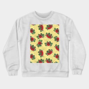 Fresh and Juicy Watermelon Seamless Surface Pattern Design Crewneck Sweatshirt